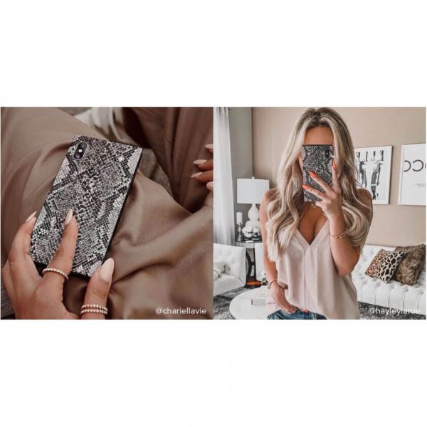 iDecoz iPhone 7 Plus/iPhone 8 Plus Deksel Square Case Python