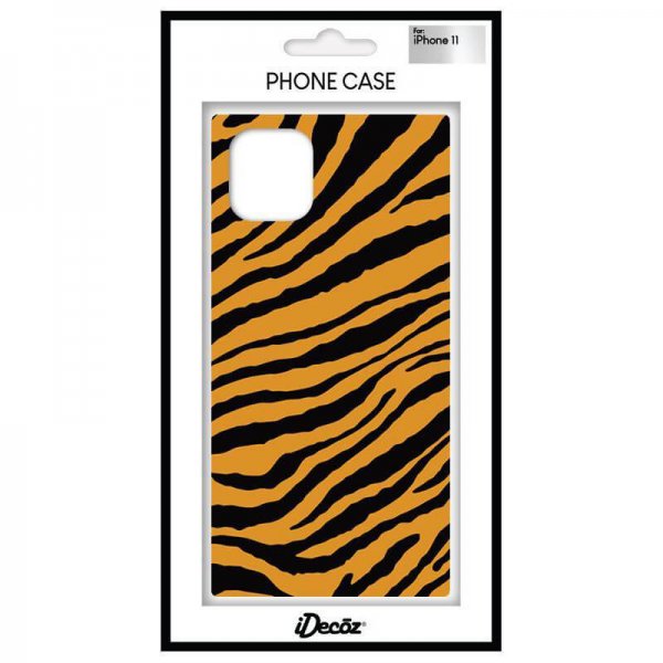 iDecoz iPhone 11 Deksel Square Case Tiger