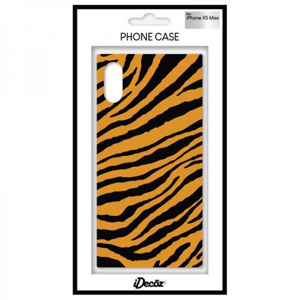iDecoz iPhone Xs Max Deksel Square Case Tiger