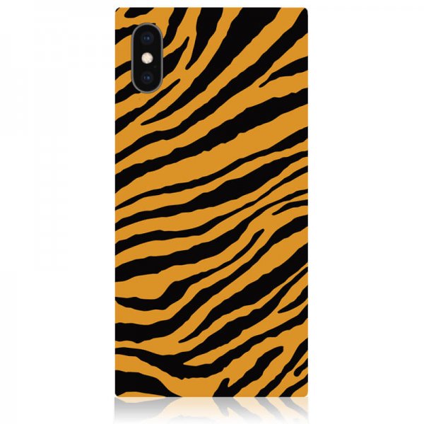 iDecoz iPhone X/Xs Deksel Square Case Tiger