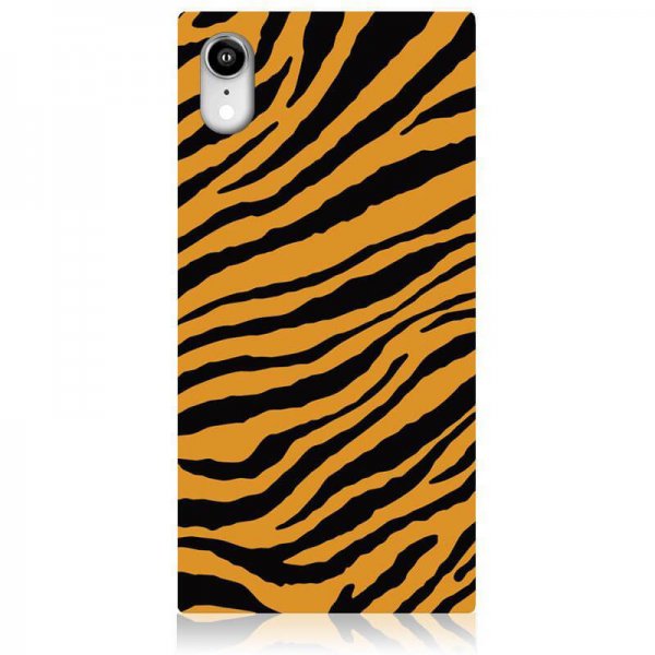 iDecoz iPhone Xr Deksel Square Case Tiger
