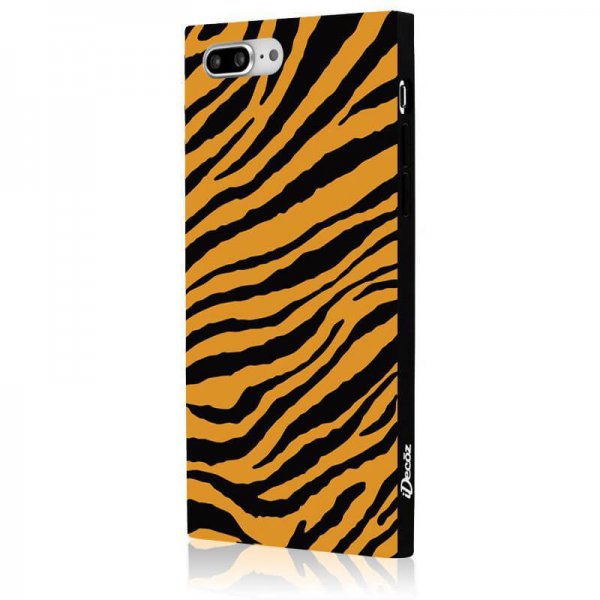 iDecoz iPhone 7 Plus/iPhone 8 Plus Deksel Square Case Tiger