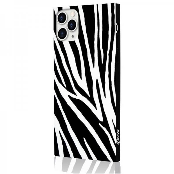 iDecoz iPhone 11 Pro Max Deksel Square Case Sebra