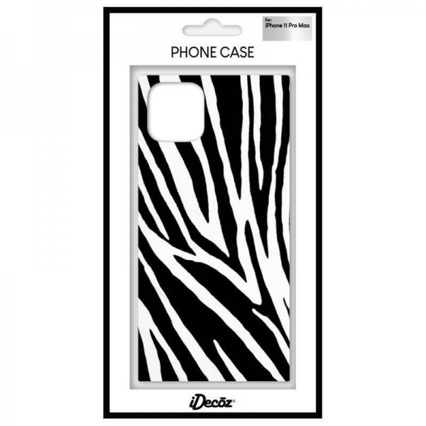iDecoz iPhone 11 Pro Max Deksel Square Case Sebra