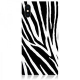 iDecoz iPhone X/Xs Deksel Square Case Sebra