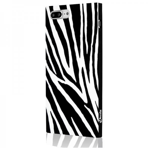 iDecoz iPhone 7 Plus/iPhone 8 Plus Deksel Square Case Sebra