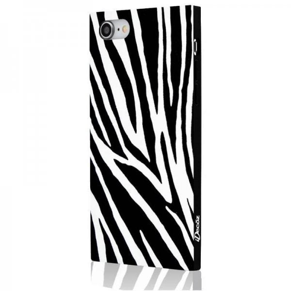 iDecoz iPhone 7/8/SE Deksel Square Case Sebra