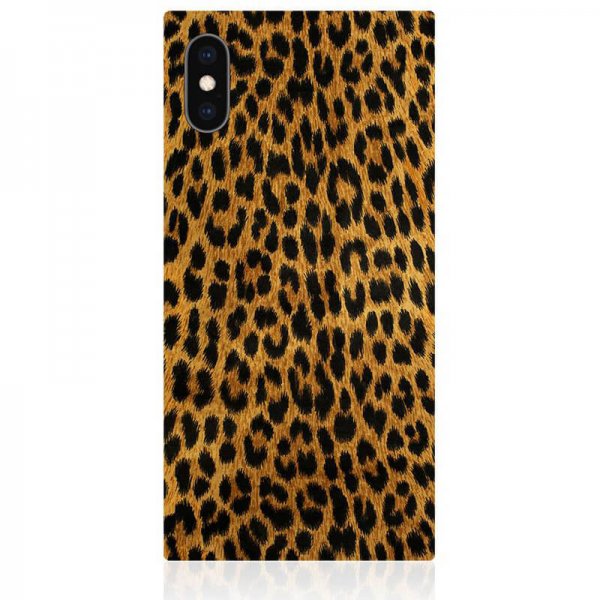 iDecoz iPhone X/Xs Deksel Square Case Leopard