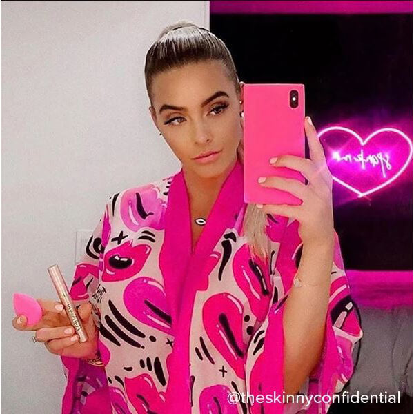 iDecoz iPhone X/Xs Deksel Square Case Neon Rosa