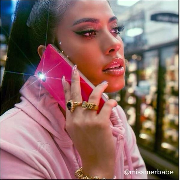 iDecoz iPhone X/Xs Deksel Square Case Neon Rosa