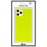 iDecoz iPhone 11 Pro Max Deksel Square Case Neon Gul