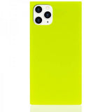 iDecoz iPhone 11 Pro Deksel Square Case Neon Gul