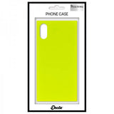 iDecoz iPhone Xs Max Deksel Square Case Neon Gul