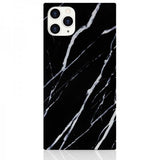 iDecoz iPhone 11 Pro Max Deksel Square Case Marble Svart