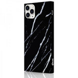 iDecoz iPhone 11 Pro Max Deksel Square Case Marble Svart