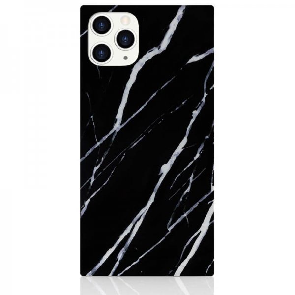 iDecoz iPhone 11 Pro Deksel Square Case Marble Svart
