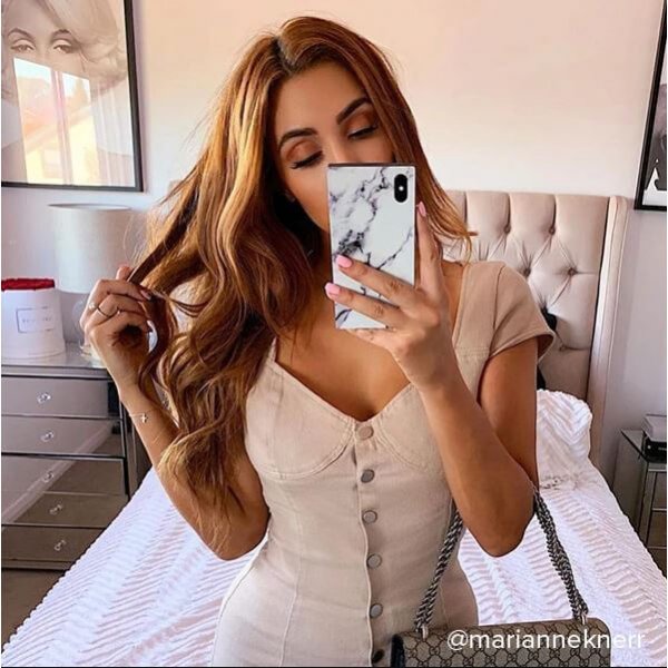 iDecoz iPhone 11 Pro Deksel Square Case Marble Hvit
