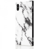 iDecoz iPhone Xs Max Deksel Square Case Marble Hvit