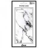 iDecoz iPhone 7 Plus/iPhone 8 Plus Deksel Square Case Marble Hvit
