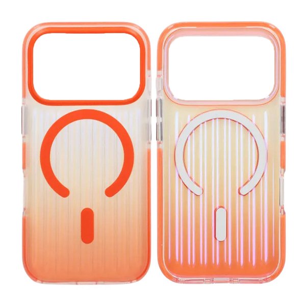 iPhone 17 Pro Max Deksel Korrugerte MagSafe Oransje