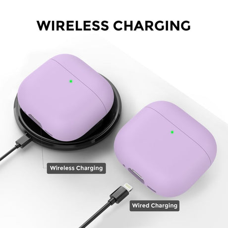 Ahastyle AirPods 4/5 Deksel Silikon Lilla