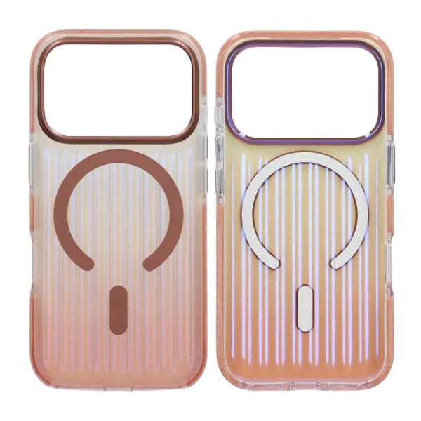 iPhone 17 Pro Deksel Korrugerte MagSafe Rosegull