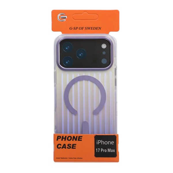 iPhone 17 Pro Max Deksel Korrugerte MagSafe Lilla