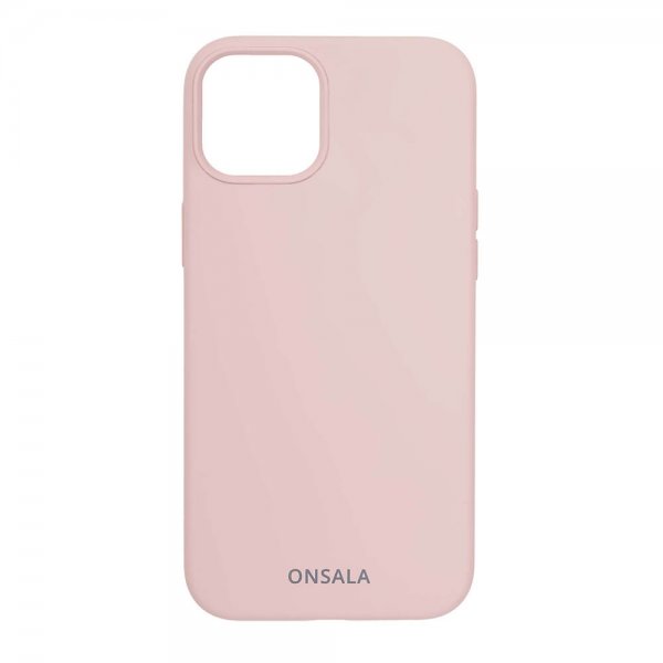 Onsala iPhone 13 Mini Deksel Silikon Sand Pink