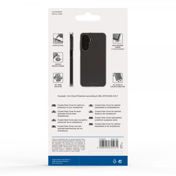 Vivanco Samsung Galaxy A26 Deksel Crystal Clear Transparent