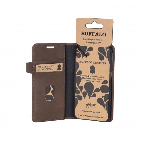 Buffalo Samsung Galaxy S7 Etui 2in1 Magnet Case Brun