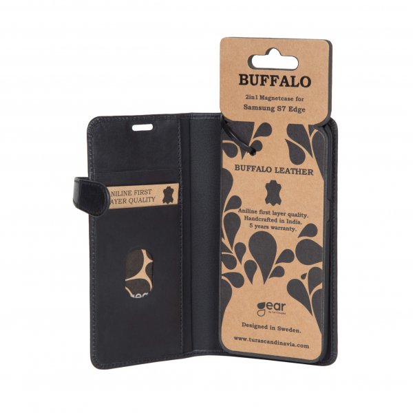Buffalo Samsung Galaxy S7 Edge Etui 2in1 Magnet Case Svart