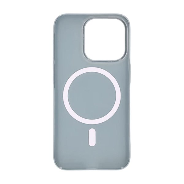 iPhone 15 Pro Deksel TPU MagSafe Glatt Blå