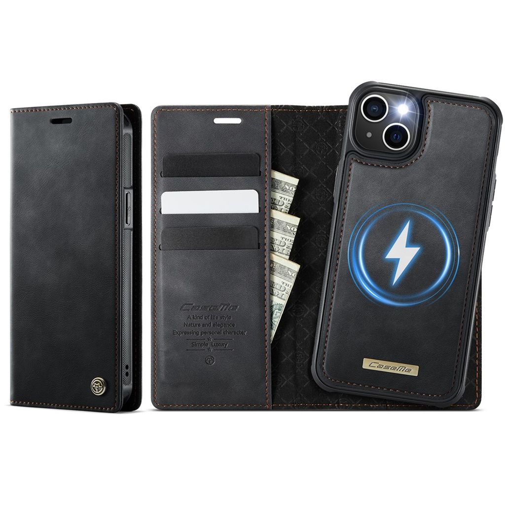 CaseMe iPhone 14 Plus/iPhone 15 Plus Etui C49 Series Svart