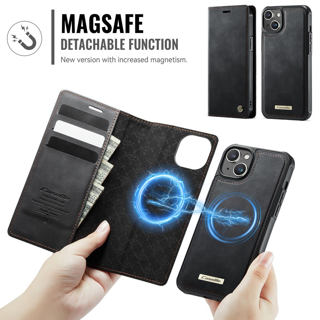 CaseMe iPhone 14 Plus/iPhone 15 Plus Etui C49 Series Svart