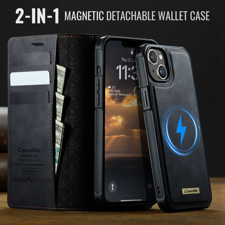 CaseMe iPhone 14 Plus/iPhone 15 Plus Etui C49 Series Svart