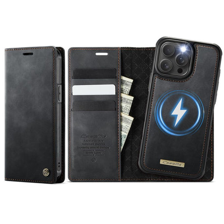 CaseMe iPhone 15 Pro Max Etui C49 Series Svart