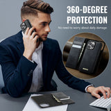 CaseMe iPhone 15 Pro Max Etui C49 Series Svart