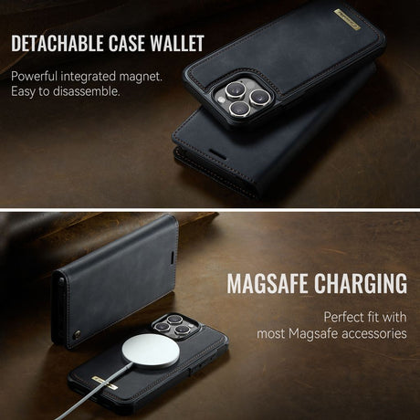 CaseMe iPhone 15 Pro Max Etui C49 Series Svart