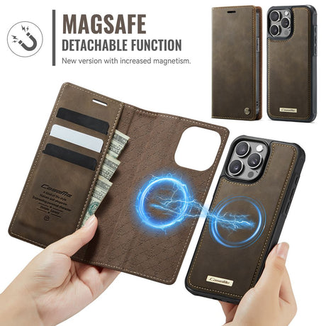 CaseMe iPhone 15 Pro Max Etui C49 Series Brun
