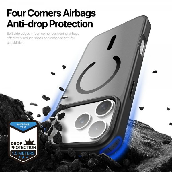 Dux Ducis iPhone 17 Pro Deksel Yind Series MagSafe Svart