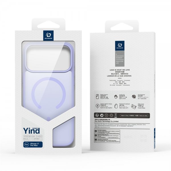 Dux Ducis iPhone 17 Pro Deksel Yind Series MagSafe Lilla