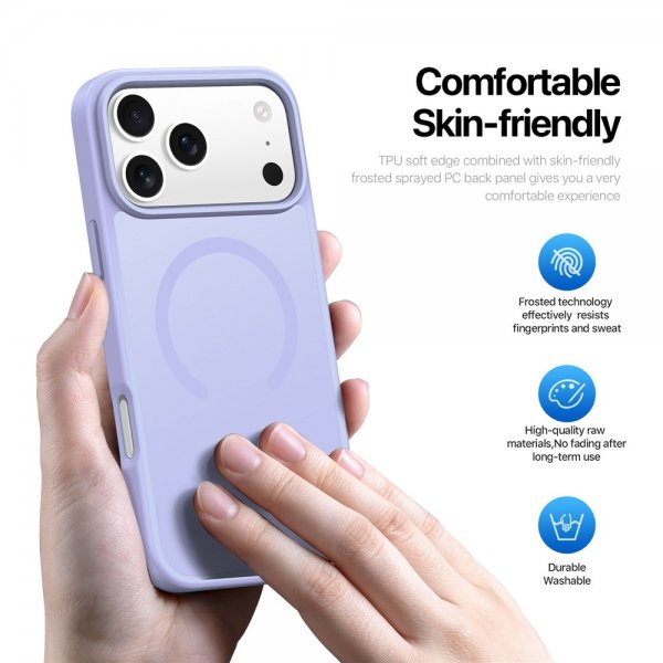 Dux Ducis iPhone 17 Pro Max Deksel Yind Series MagSafe Lilla