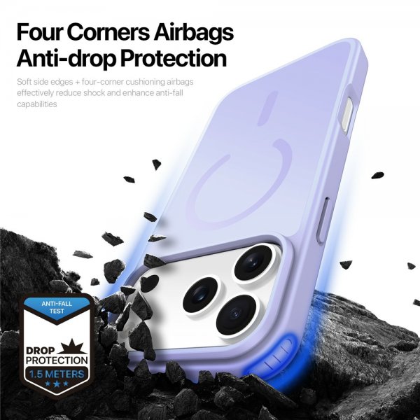 Dux Ducis iPhone 17 Pro Max Deksel Yind Series MagSafe Lilla