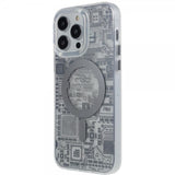 iPhone 14 Pro Max Deksel PQY Geek Series MagSafe Silver