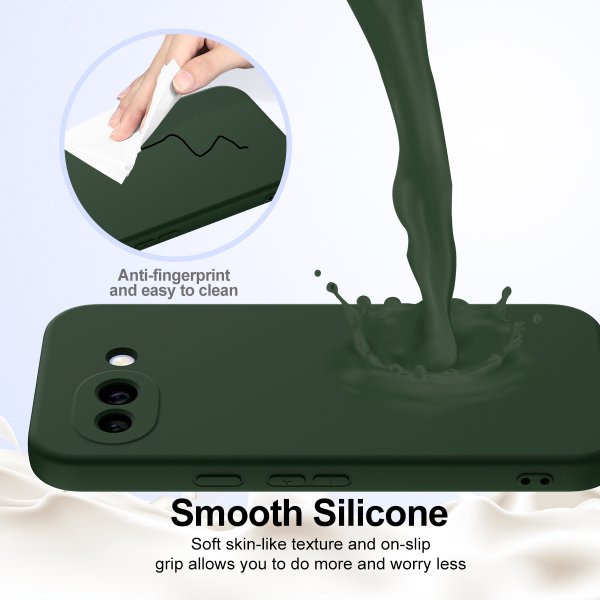 Google Pixel 10a Deksel med Stropp Silikon MagSafe Grønn