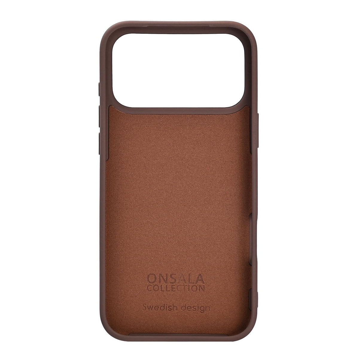 Onsala iPhone 17 Pro Max/iPhone 18 Pro Max Deksel med silikonfølelse Chocolate