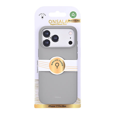Onsala iPhone 17 Pro Max/iPhone 18 Pro Max Deksel Silikonfølelse Concrete