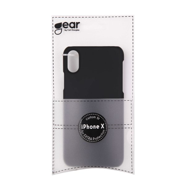Gear iPhone X/Xs Deksel Hardplast Svart
