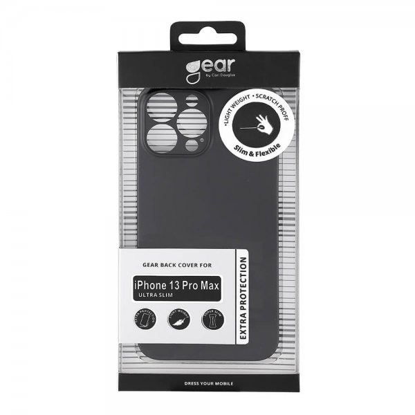 Gear iPhone 13 Pro Max Deksel Ultra Slim Svart