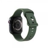 Gear Watch 42mm/Watch 44mm/Watch 45mm/Watch Ultra Armbånd Silikon Olivgrön